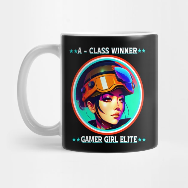 A-Class Winner Gamer Girl Elite by QuirkyPrintShop